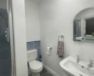 Double room with four posted bed, ensuite bathroom and amazing views